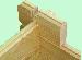 TIMBER AND CONCRETE GARAGES - Log corner detail