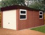 Brick Pent Concrete Garage 170