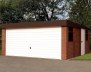 Brick Pent Double Concrete Garage 171