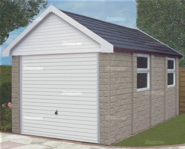 Stone Apex Concrete Garage 182