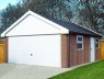 Brick Apex Double Concrete Garage 185