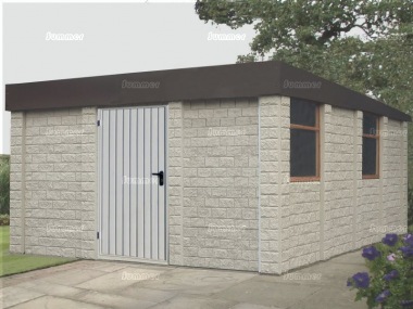 Stone Pent Concrete Workshop 624
